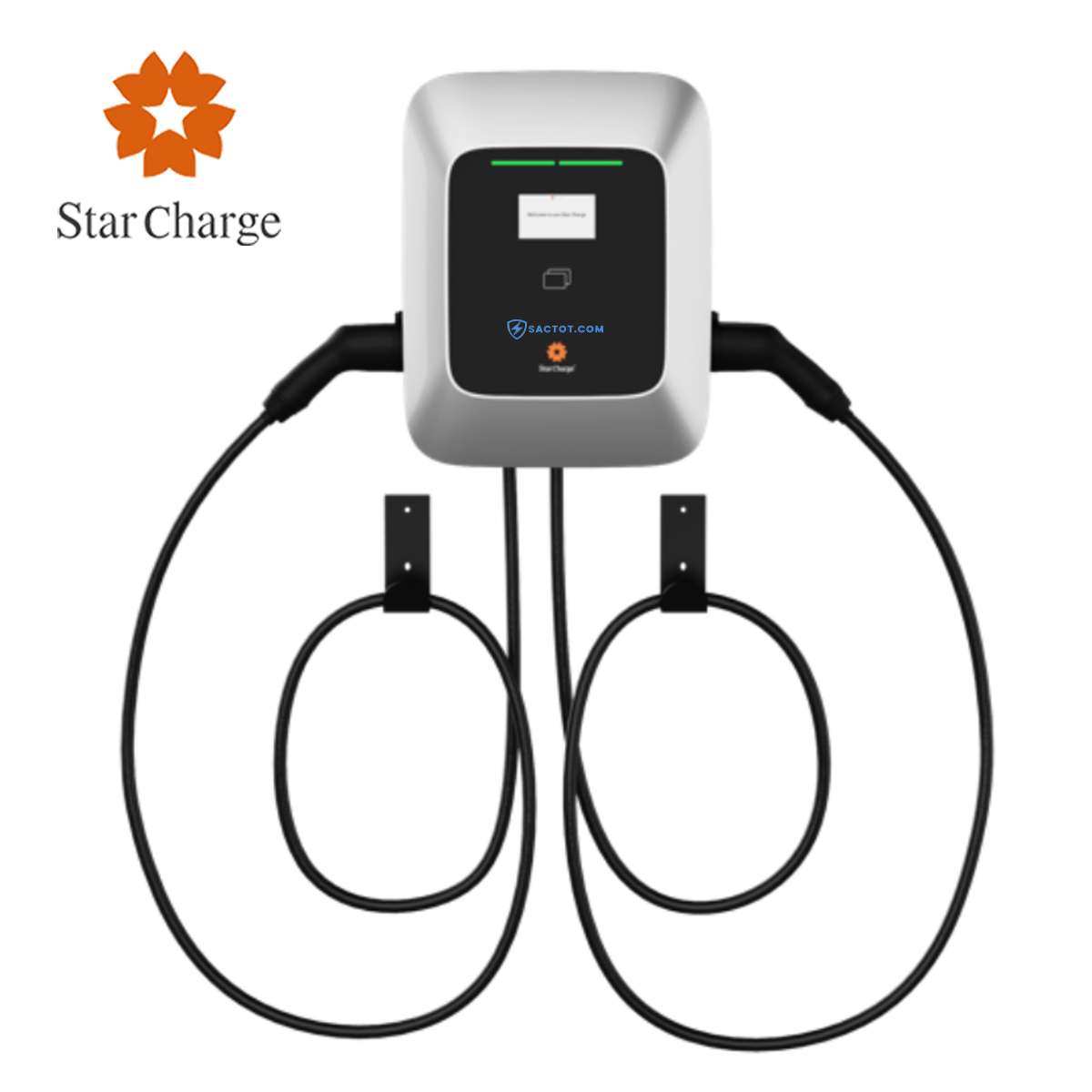 Sạc ô tô điện cố định 22kW Star Charge Saturn 22 (AC, 32A, 3 pha, 2 cổng Type 2)