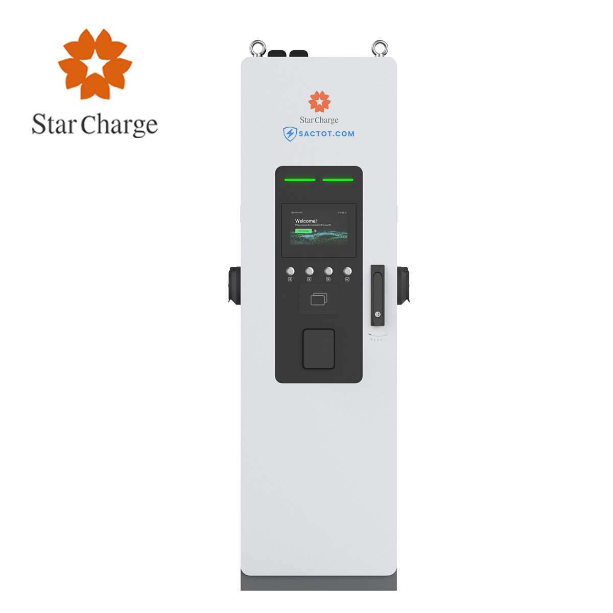 Trụ sạc ô tô điện cố định 22kW Star Charge Telesto22 (AC, 32A, 3 pha, 2 cổng Type 2)