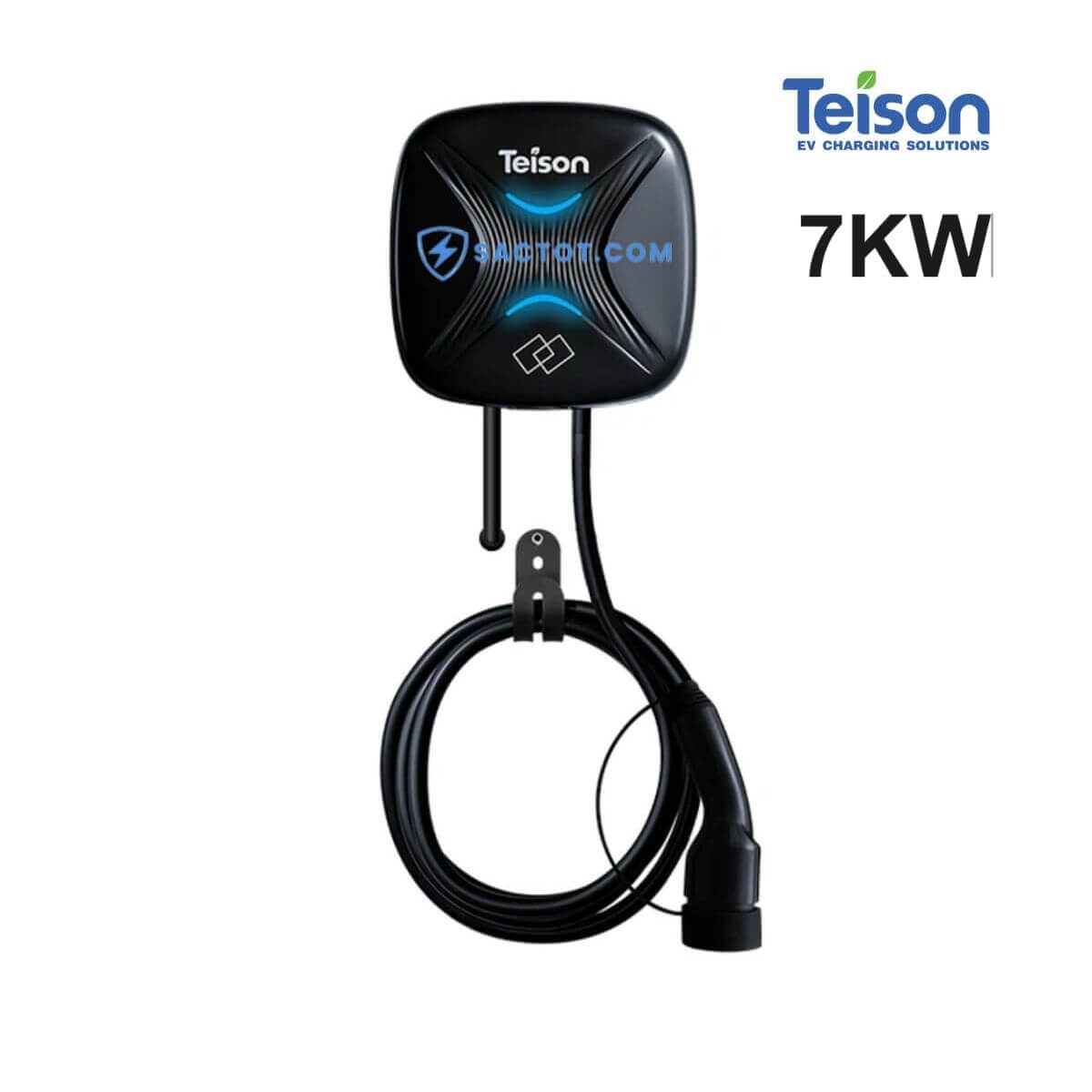 Bộ sạc ô tô điện cố định Smart mini EV Wallbox Teison TS-EVC07-003 (AC, 7kW, 32A 1 phase) cổng Type 2