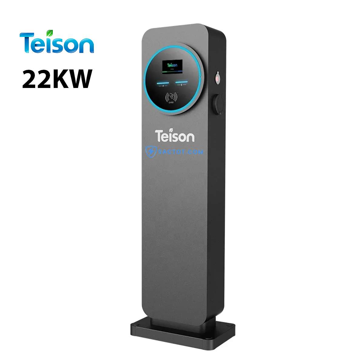 Sạc ô tô điện cố định 22kW Smart OCPP Twins Teison TS-EVC22-002C-002 (AC, 32A, 3 pha, 2 cổng Type 2)